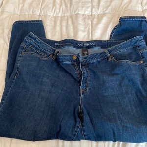 EUC Lane Bryant mid rise super stretch skinny jeans size 26